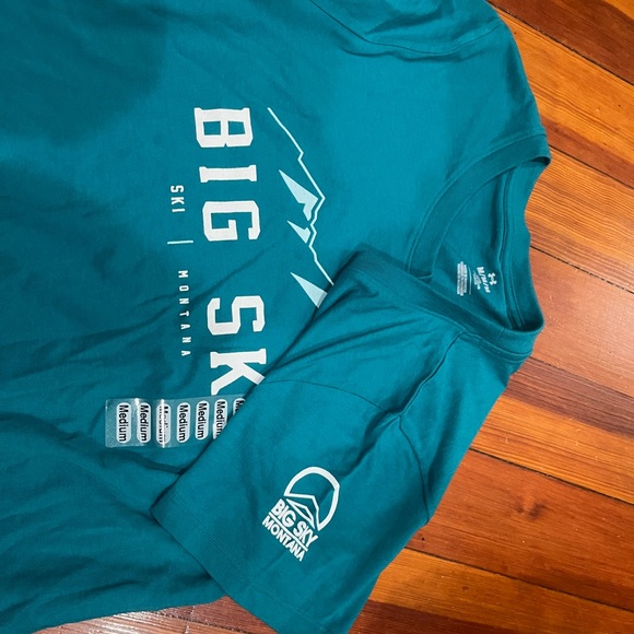 BIG SKY Ski Montana UNDER ARMOR  Womens Medium Relaxed Tee - Picture 2 of 3